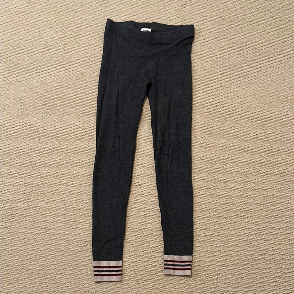 Garage | Grey Leggings with Striped Cuffs